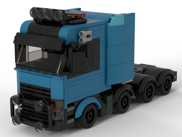 City Heavy Duty Lorry with Special Transport Trailer from BrickLink ...