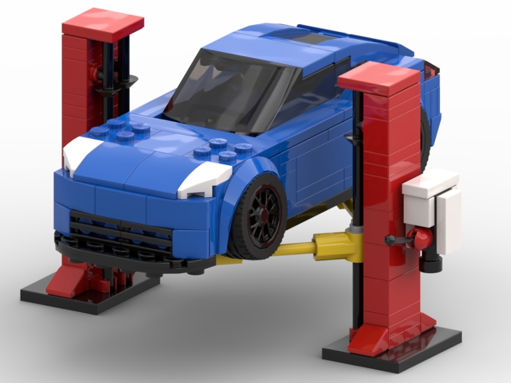 automotive lift from BrickLink Studio [BrickLink]