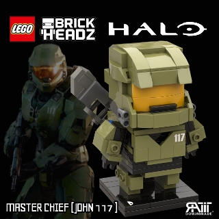 halo lego head