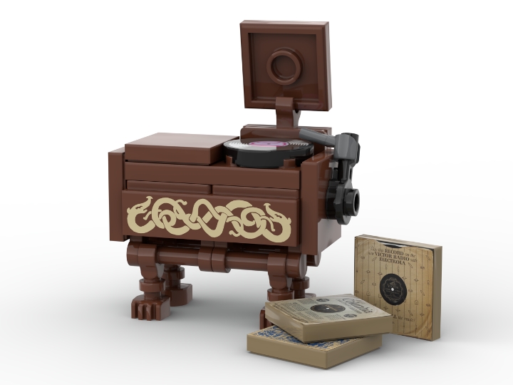 Console Phonograph from BrickLink Studio [BrickLink]