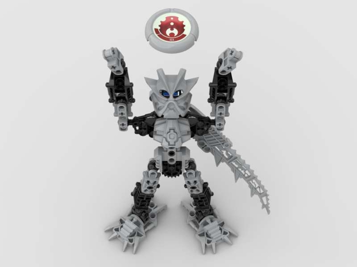 Metarra, Toa of Silver from BrickLink Studio [BrickLink]