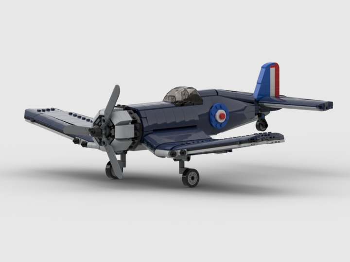 F4U-7 Corsair Aéronavale Marine Française from BrickLink Studio [BrickLink]