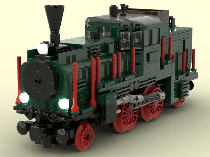 ÖBB DT1 (Dorftrottel) from BrickLink Studio [BrickLink]