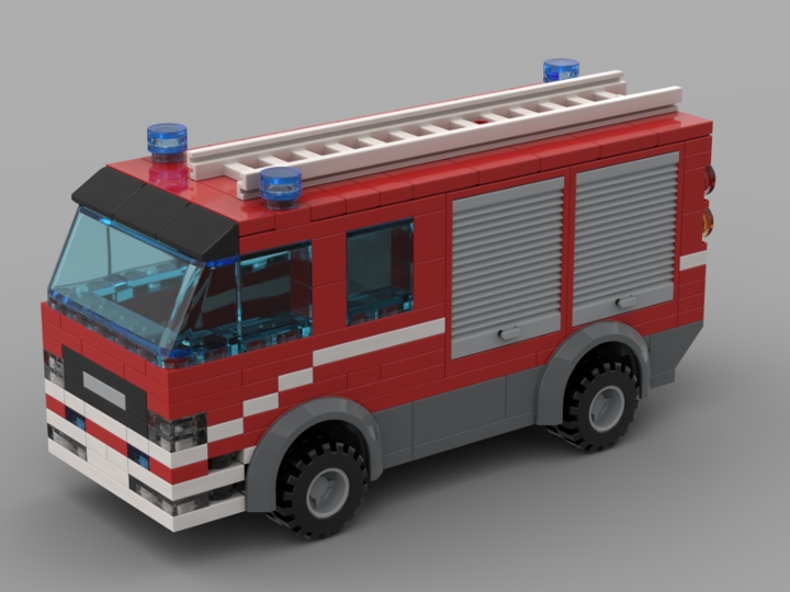 Swiss fire truck from BrickLink Studio [BrickLink]