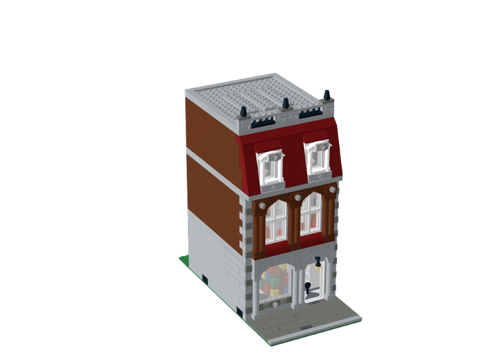 Modular General Store And Apartment From Bricklink Studio [bricklink]