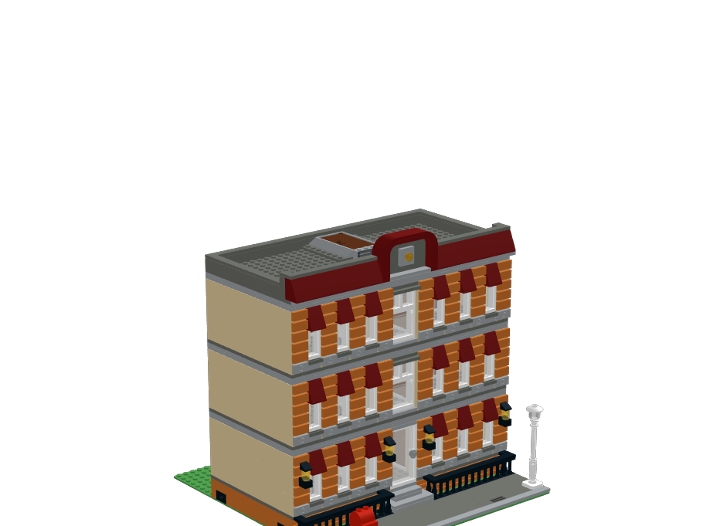 Modular Apartment Building from BrickLink Studio [BrickLink]