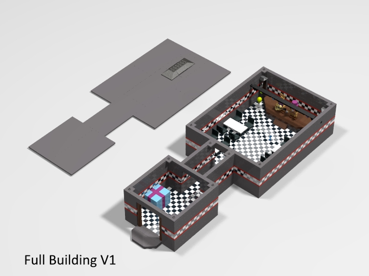 FNAF 1 Map from BrickLink Studio