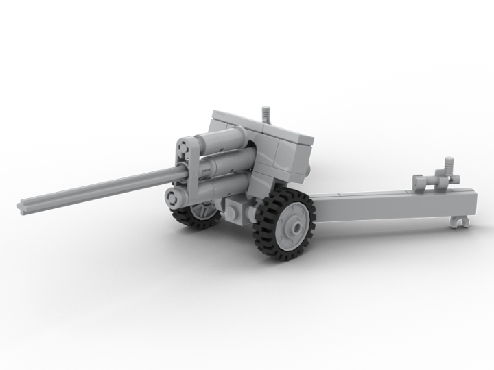 ZiS-2 Anti Tank Gun from BrickLink Studio [BrickLink]