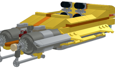 WW 25L Airspeeder from BrickLink Studio [BrickLink]