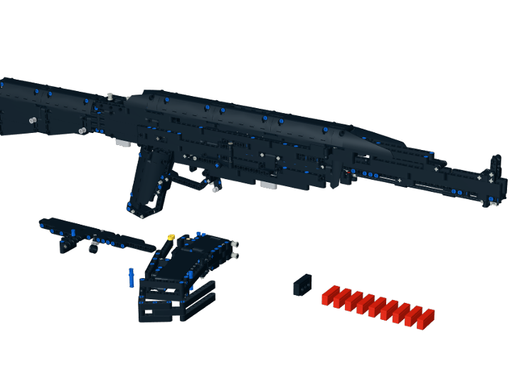 ak 47 lego set from BrickLink Studio [BrickLink]