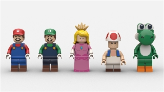 lego princess peach minifigure