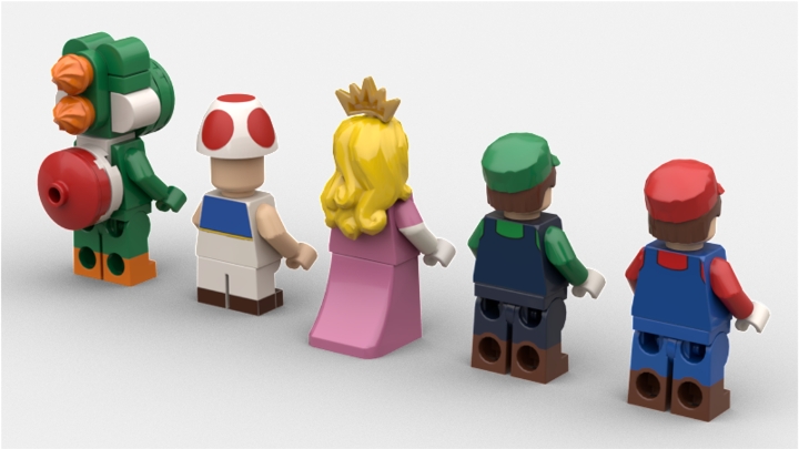 lego princess peach minifigure