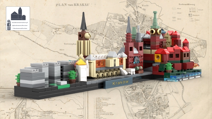 Fortløbende Enrich anmodning Kraków (Poland) Lego Architecture style 32x4 from BrickLink Studio