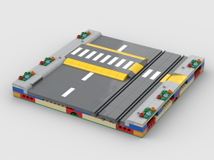 MILS Road and Track Raised Crosswalk from BrickLink Studio [BrickLink]