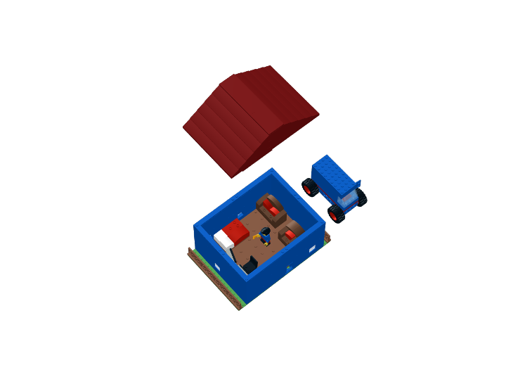 Bobs housePlayset about 430 pieces from BrickLink Studio [BrickLink]