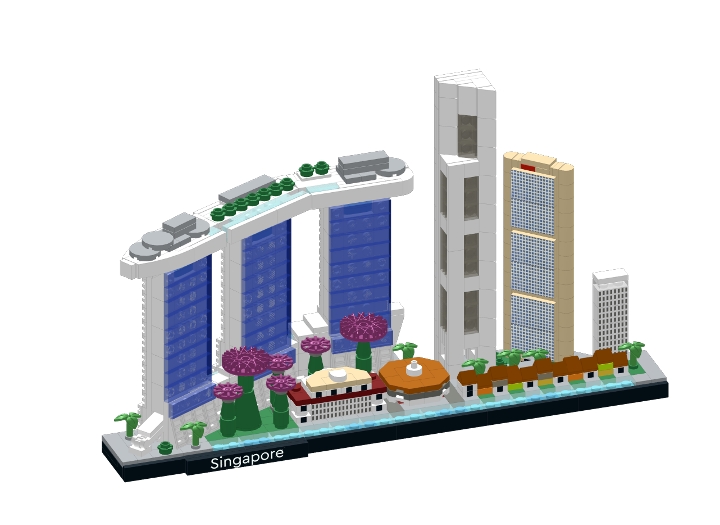 Lego 21057 Singapore from BrickLink Studio [BrickLink]