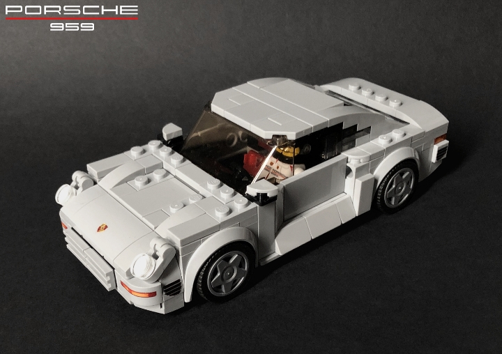 Porsche 959 Speed Champions 8 Studs wide from BrickLink Studio