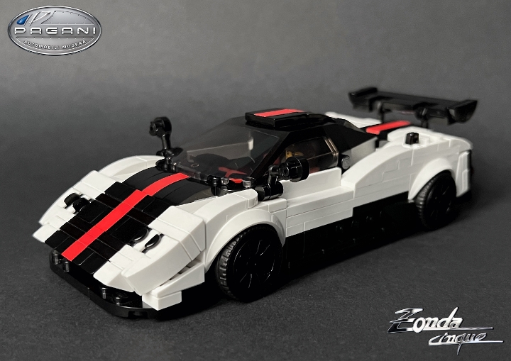 Pagani Zonda Cinque - Speed Champions 8 Studs Wide From Bricklink 