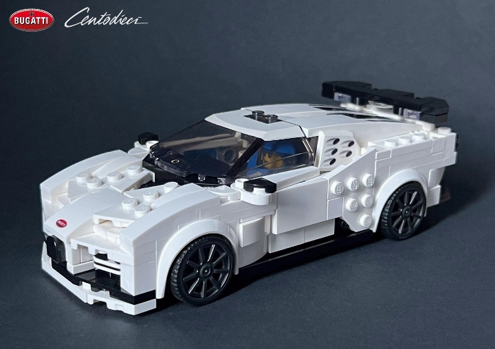 Bugatti Centodieci - Speed Champions 8 Studs wide from BrickLink Studio ...