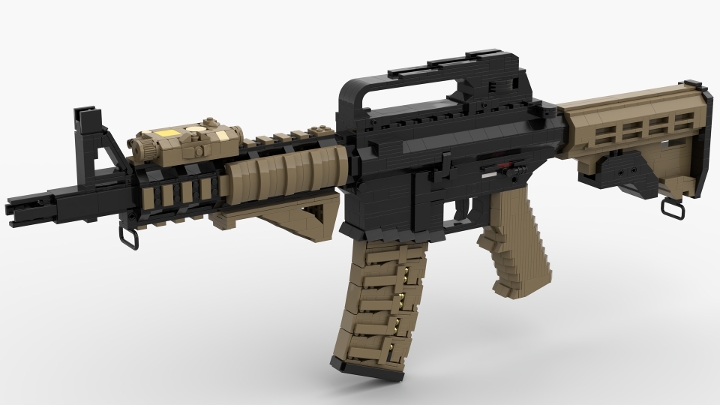 MK-18 Mod 0 from BrickLink Studio [BrickLink]