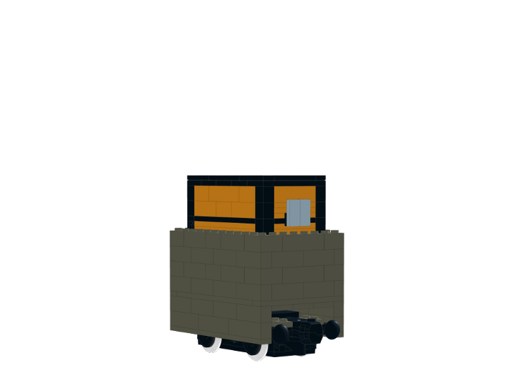 Minecraft Chest Cart from BrickLink Studio [BrickLink]