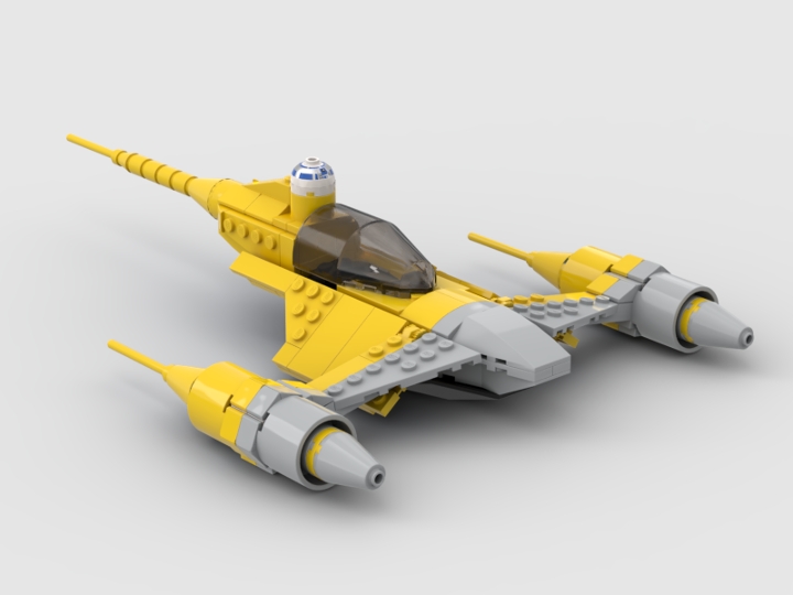 Naboo Starfighter Minifig Scale from BrickLink Studio [BrickLink]