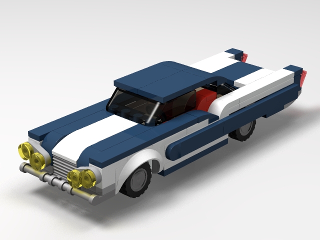 Late 1950s Sedan (color mod) from BrickLink Studio [BrickLink]