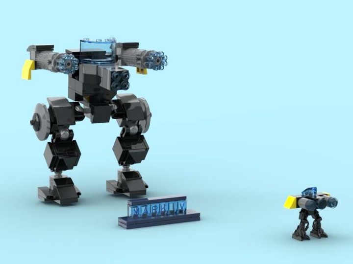 Mark 5 Mech from ,,Tower Defense Simulator'' from BrickLink Studio