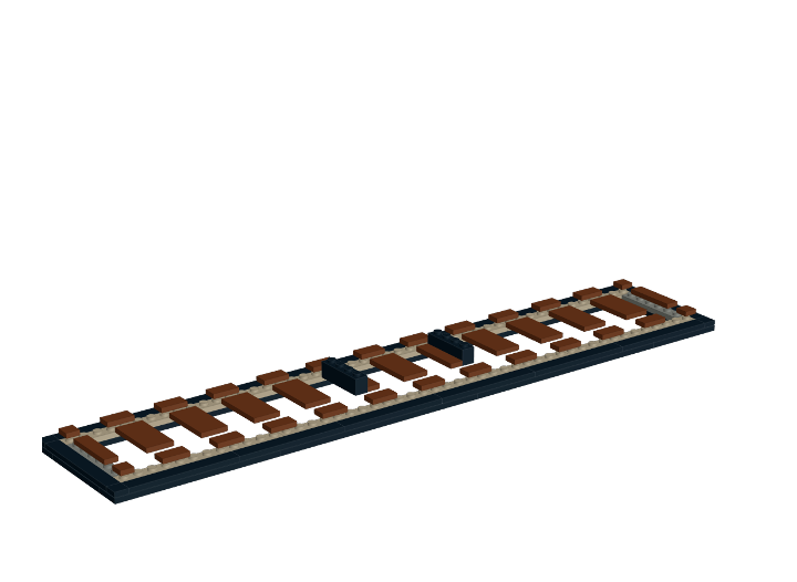 Train Display Base x3 (cost down) from BrickLink Studio [BrickLink]