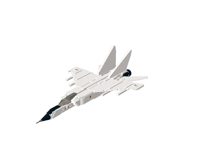 MiG 25 Foxbat from BrickLink Studio [BrickLink]