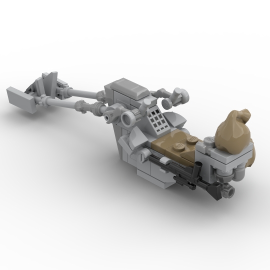 LEGO MOC Mando\'s Outer Rim Mandalorian) scruffybrickherder Speeder with Bike by (from Zephyr-J LEGO Build the - | Rebrickable
