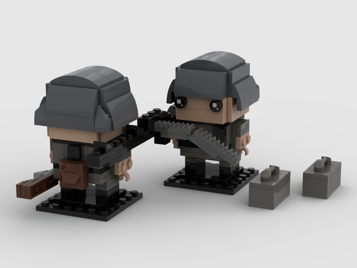 BrickHeadz WW2 German Machine Gun Team from BrickLink Studio [BrickLink]