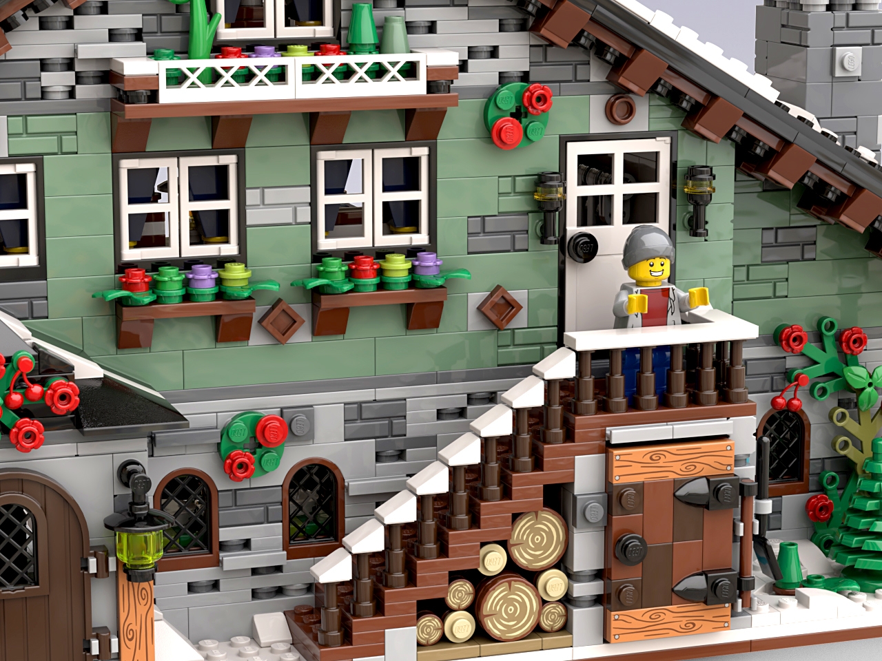 Comment faire un WINTER VILLAGE LEGO ? 