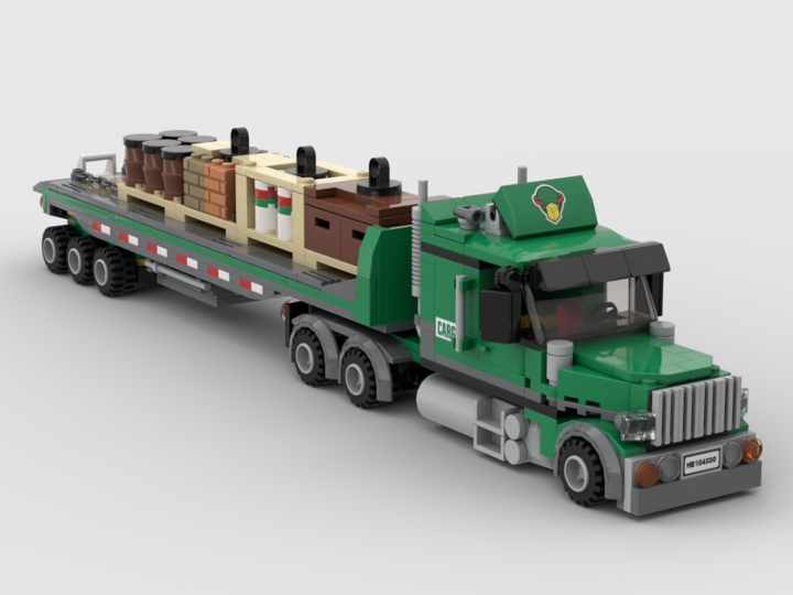 Cargo Truck & Flatbed Trailer from BrickLink Studio [BrickLink]