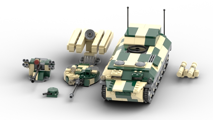 MT-LB Armaments Kit from BrickLink Studio [BrickLink]