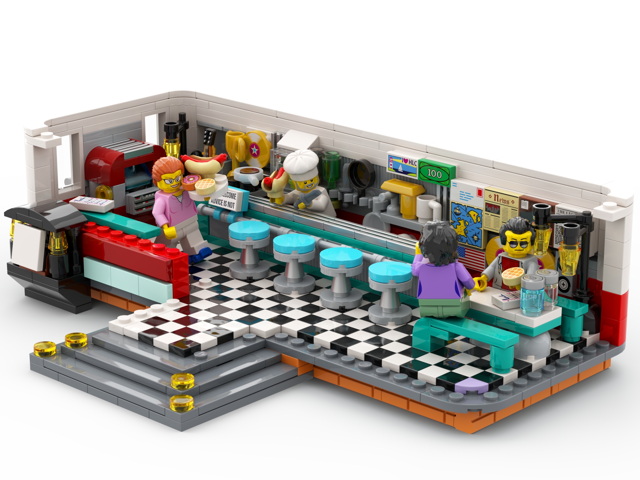 Mona Lisa Merchandiser kwaad Modular LEGO Store] [BrickLink]