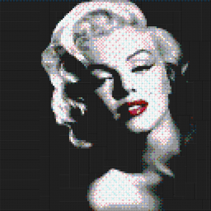 Mosaic Marilyn Monroe from BrickLink Studio [BrickLink]