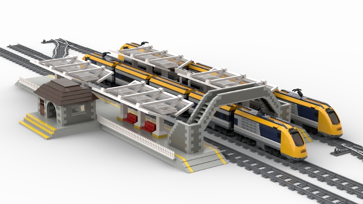 3-Line Train Station (Version 3) From BrickLink Studio [BrickLink]