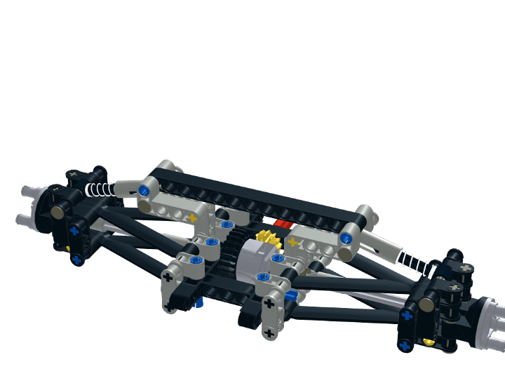 Rear drive axle from BrickLink Studio [BrickLink]
