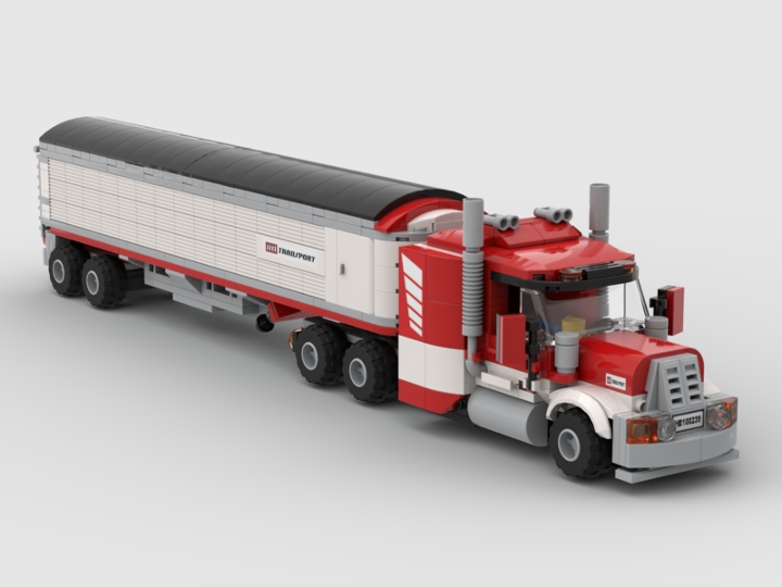 Transport Truck & Grain Trailer from BrickLink Studio [BrickLink]