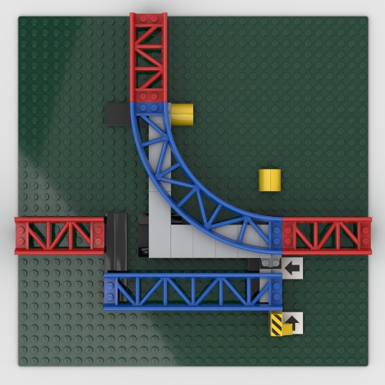 Roller Coaster Switch from BrickLink Studio [BrickLink]