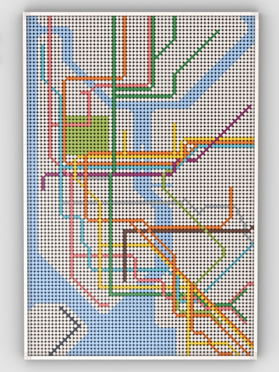 NYC Transit Map from BrickLink Studio [BrickLink]