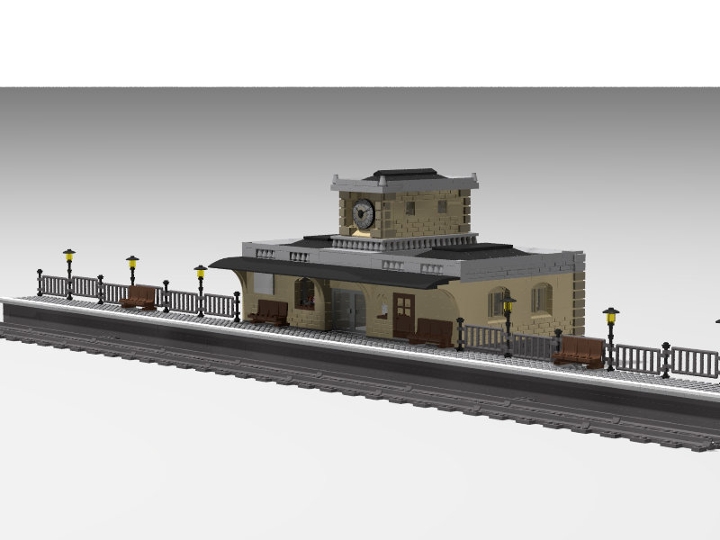 Train Station from BrickLink Studio [BrickLink]