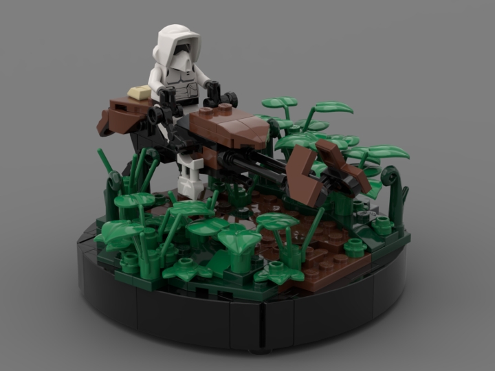 Lego Endor Speeder small MOC from BrickLink Studio [BrickLink]