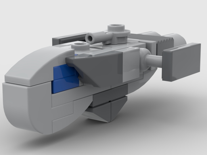 Micro-scale Gx1 Short Hauler - The Lightswift From Bricklink Studio 