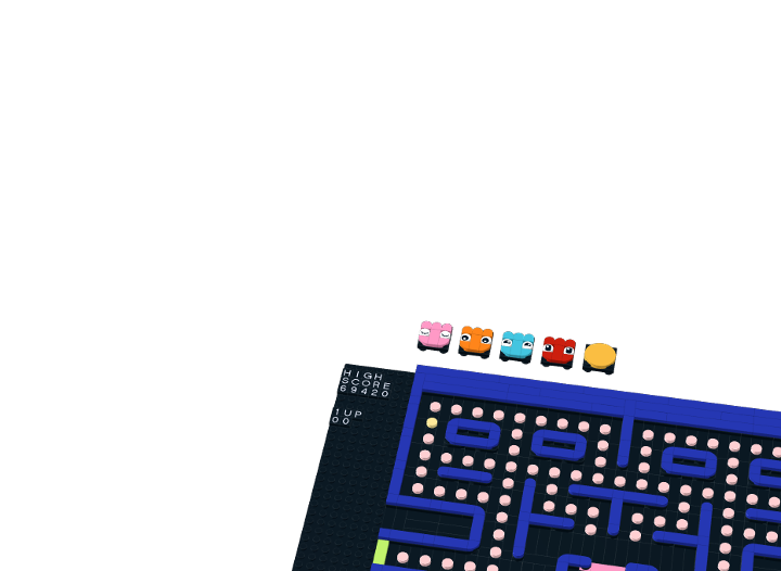 pacman lego from BrickLink Studio [BrickLink]