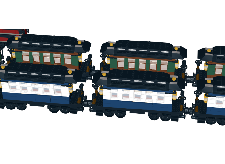 Passenger Coaches from BrickLink Studio [BrickLink]