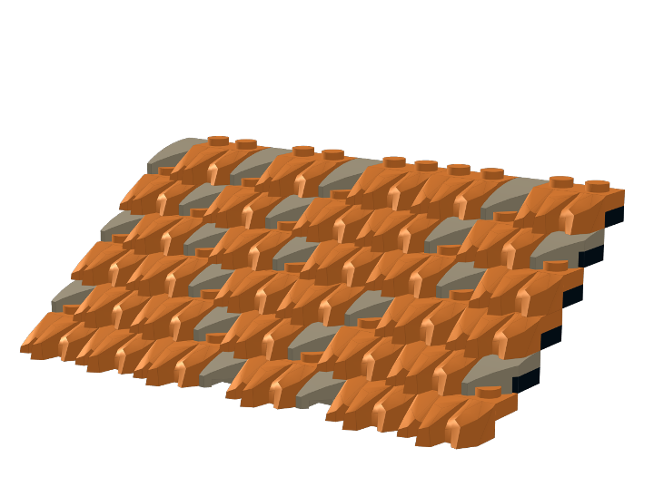 Medieval Hay Roof from BrickLink Studio [BrickLink]