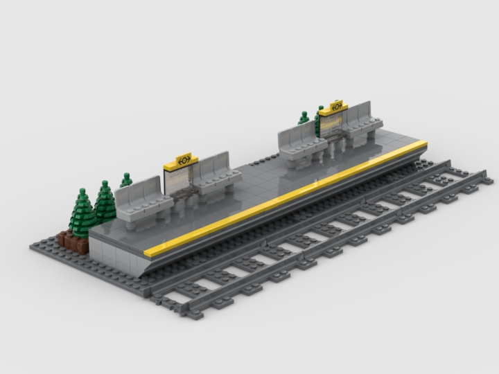 Small Train Station from BrickLink Studio [BrickLink]