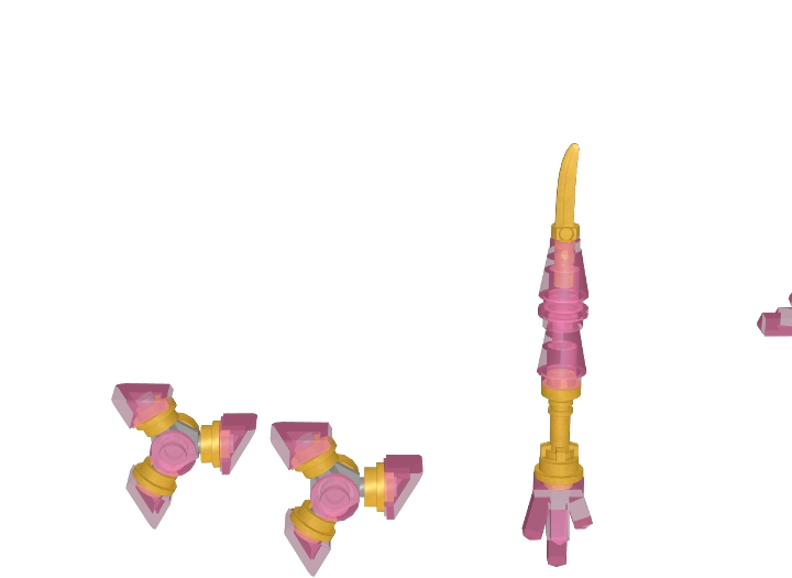 crystalized-golden-weapons-from-bricklink-studio-bricklink